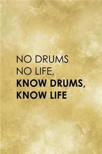 No Drums, No Life. Know Drums, Know Life.