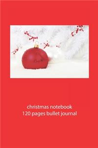 christmas notebook 120 pages bullet journal