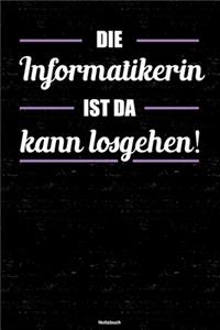 Die Informatikerin ist da kann losgehen! Notizbuch