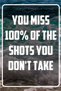 You miss 100% of the shots you don't take