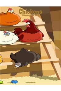 Chickens Coloring Book 3 & 4