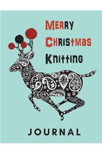 Merry Christmas Knitting Journal