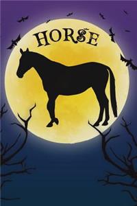 Horse Notebook Halloween Journal