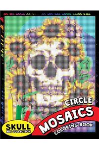 Skull Circle Mosaics Coloring Book