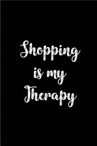 Shopping is my Therapy - My Shopping List Journal