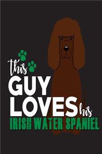 This Guy Loves His Irish Water Spaniel