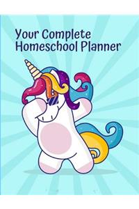 Your Complete Homeschool Planner: Weekly Assignment Chart: Daily Assignment Checklist: Planner and Organizer: Calendar 2019-2020