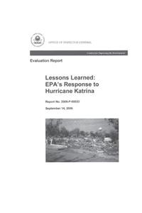 Lessons Learned: Epa's Response to Hurricane Katrina