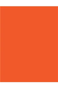 Orange 101 - Lined with Margins Notebook