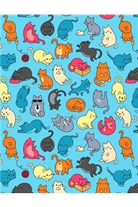 My Big Fat Journal Notebook For Cat Lovers Fun Cat Pattern 9