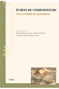 Ecrits de Compositeurs