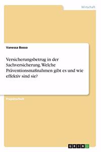 Versicherungsbetrug in der Sachversicherung. Welche Präventionsmaßnahmen gibt es und wie effektiv sind sie?