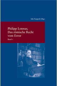 Das Romische Recht Vom Error