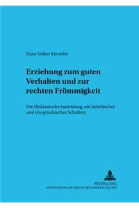 Erziehung Zum Guten Verhalten Und Zur Rechten Froemmigkeit