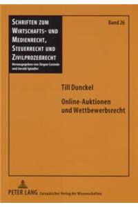 Online-Auktionen Und Wettbewerbsrecht