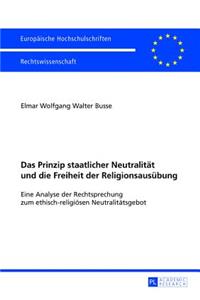 Das Prinzip Staatlicher Neutralitaet Und Die Freiheit Der Religionsausuebung