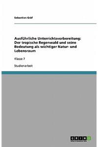 Ausführliche Unterrichtsvorbereitung