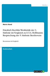 Friedrich Rochlitz Werkkritik der 3. Sinfonie im Vergleich zu E.T.A. Hoffmanns Besprechung der 5. Sinfonie Beethovens