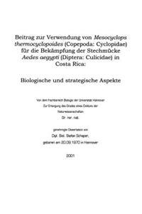 Beitrag zur Verwendung vo Mesocyclopsthermocyclopoides