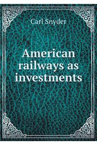 American railways as investments