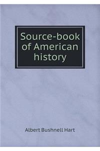 Source-book of American history