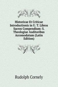 Historicae Et Criticae Introductionis in U. T. Libros Sacros Compendium: S. Theologiae Auditoribus Accomodatum (Latin Edition)