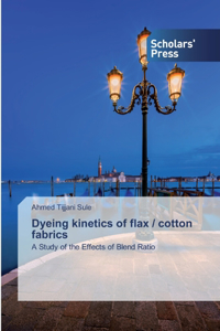 Dyeing kinetics of flax / cotton fabrics