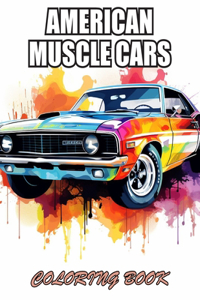 American Muscle Cars Coloring Book for Adult