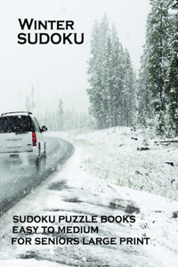 Winter Sudoku sudoku puzzle books Easy to medium for seniors large print
