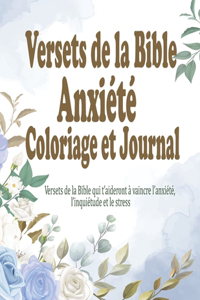 Versets de la Bible Anxiété Coloriage et Journal