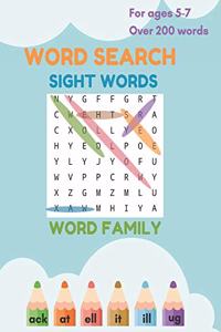 Sight Words and Word Family Word Search