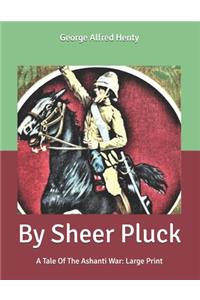 By Sheer Pluck: A Tale Of The Ashanti War: Large Print