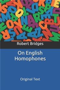 On English Homophones