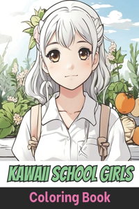 Kawaii School Girls Coloring Book