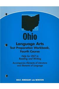 Ohio Language Arts Test Preparation Workbook, Fourth Course: Help for OGT in Reading and Writing