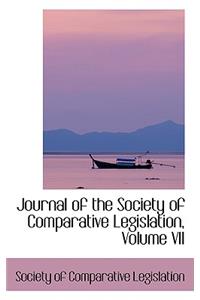 Journal of the Society of Comparative Legislation, Volume VII
