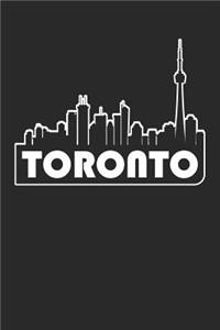 Toronto Notebook - Canada Gift - Skyline Toronto Journey Diary - Canada Travel Journal