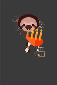 Faultier mit Dudelsack