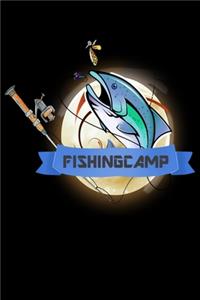 Fishing Camp: Funny Fishing Notebook: Lined Journal Diary For Fishermen to Write In