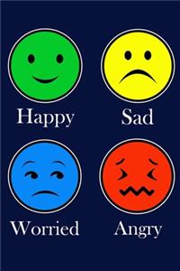 Happy Sad Worried Angry