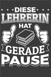 Diese Lehrerin hat gerade Pause