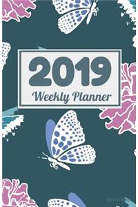 2019 Weekly Planner Butterfly Design