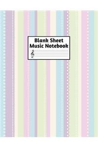 Blank Sheet Music Notebook