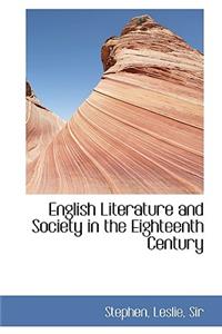 English Literature and Society in the Eighteenth Century