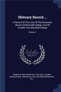 Obituary Record ...