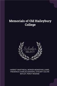 Memorials of Old Haileybury College