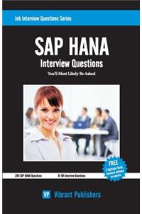 SAP HANA Interview Questions You'll Most Likely Be Asked