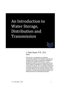 Introduction to Water Storage, Distribution and Transmission