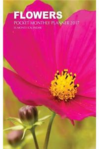 Flowers Pocket Monthly Planner 2017