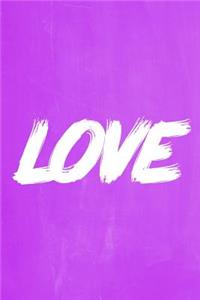 Pastel Chalkboard Journal - LOVE (Purple)